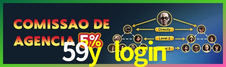 Aplicativo móvel 59y login para iOS e Android